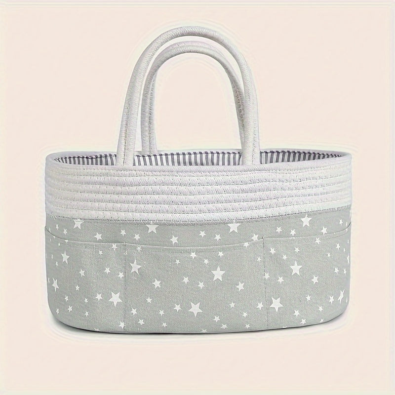 Star Design Storage Basket Diaper Caddy Organizer and Bin