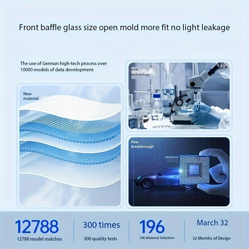 Universal avtomobil quyosh nuri soyasi qalinlashtirilgan titan kumush UV himoyasi old front shisha qopqog'i