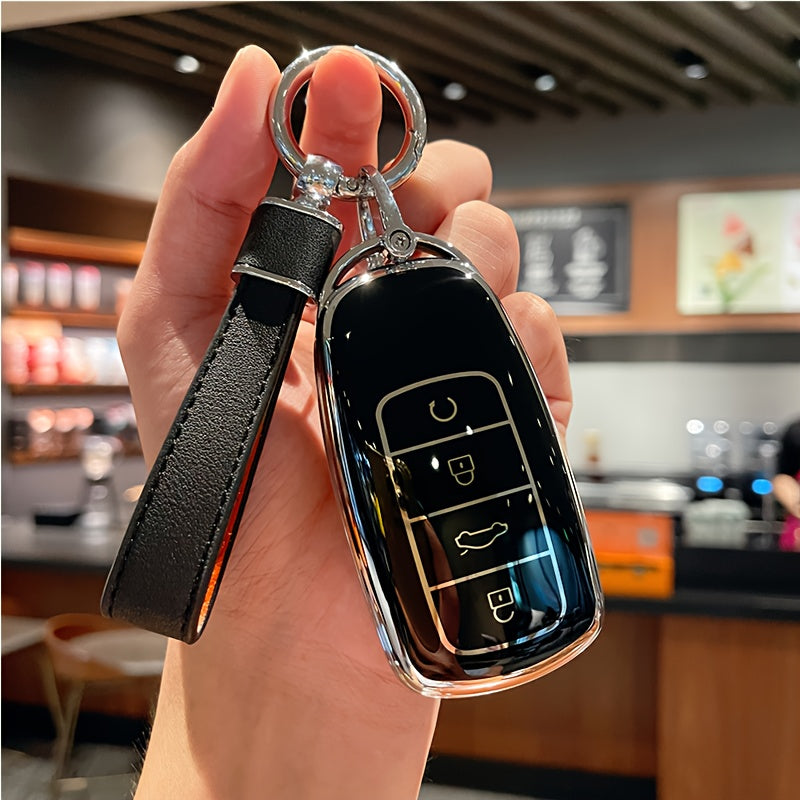 Car Key Cover TPU Protective Shell for SUV Fitment Key Fob Protector