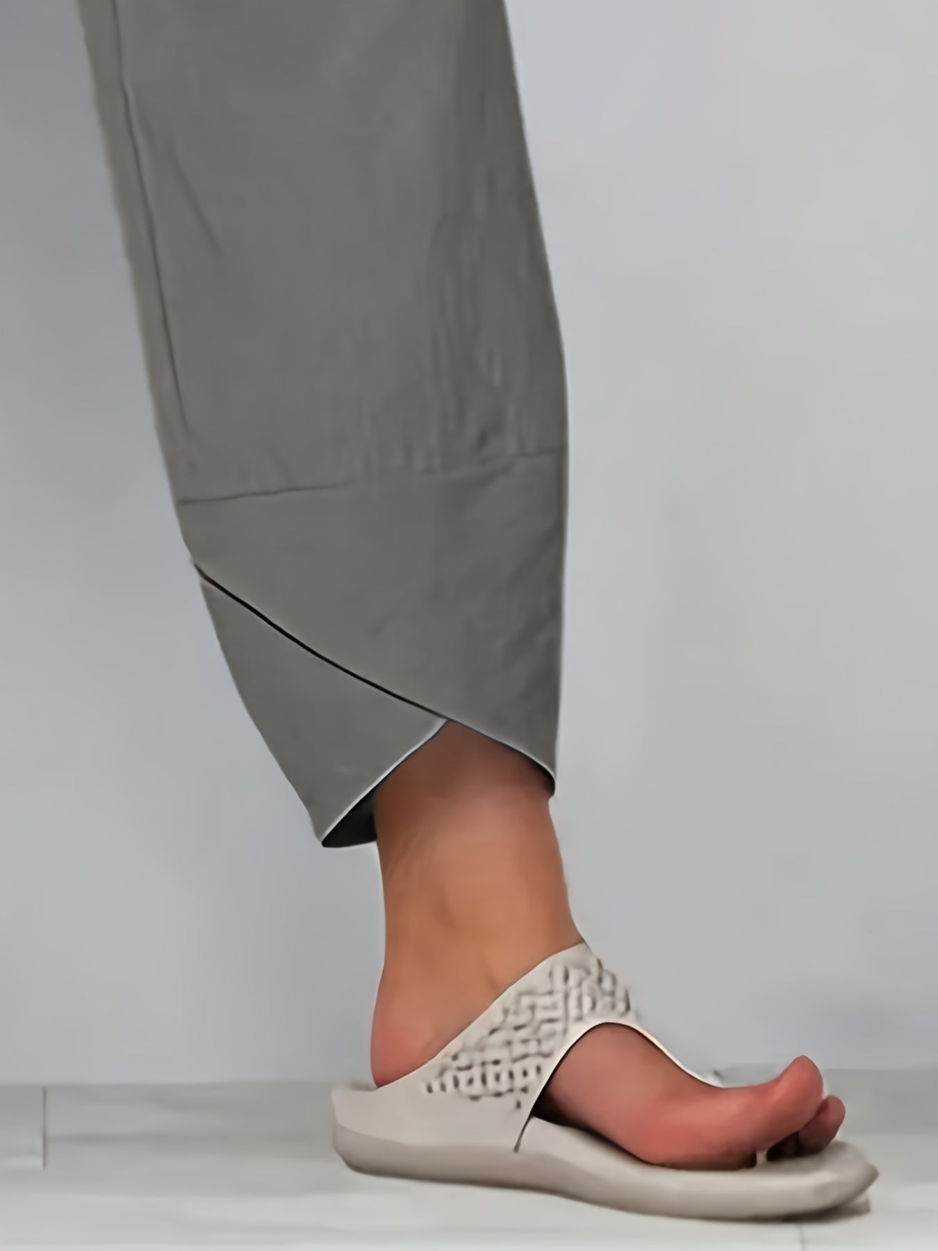 Брюки мешковатого кроя с принтом одуванчика большого размера, полиэстер, цветочные, повседневные, гарем для весны и осени