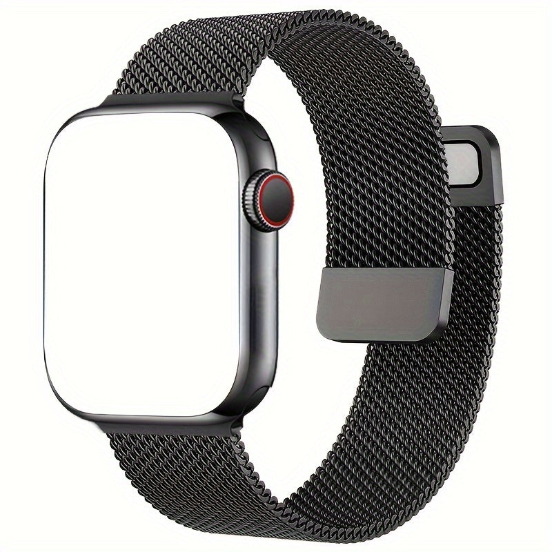 Unisex Stainless Steel Mesh Loop Magnetic Clasp Watch Band for Apple Watch Series 1-9 Ultra 2 SE 38mm 40mm 41mm 42mm 44mm 45mm 49mm