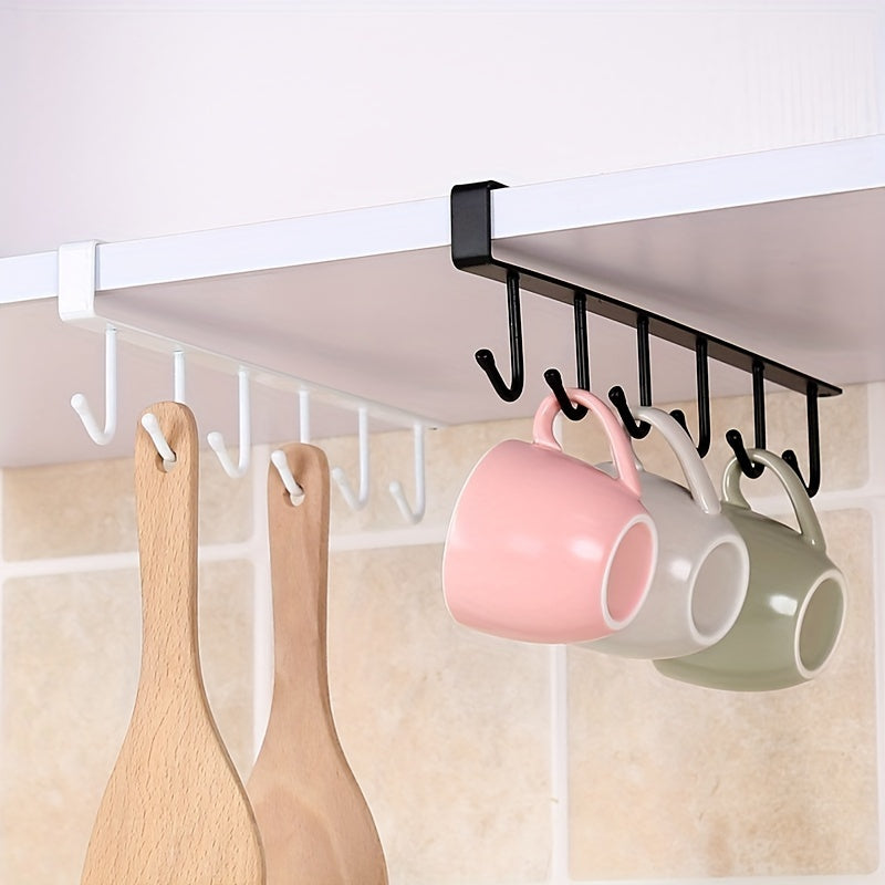 Metal Nail-Free Hooks for Kitchen and Bedroom Hanging Cups Clothes Keys Utensils Bags
