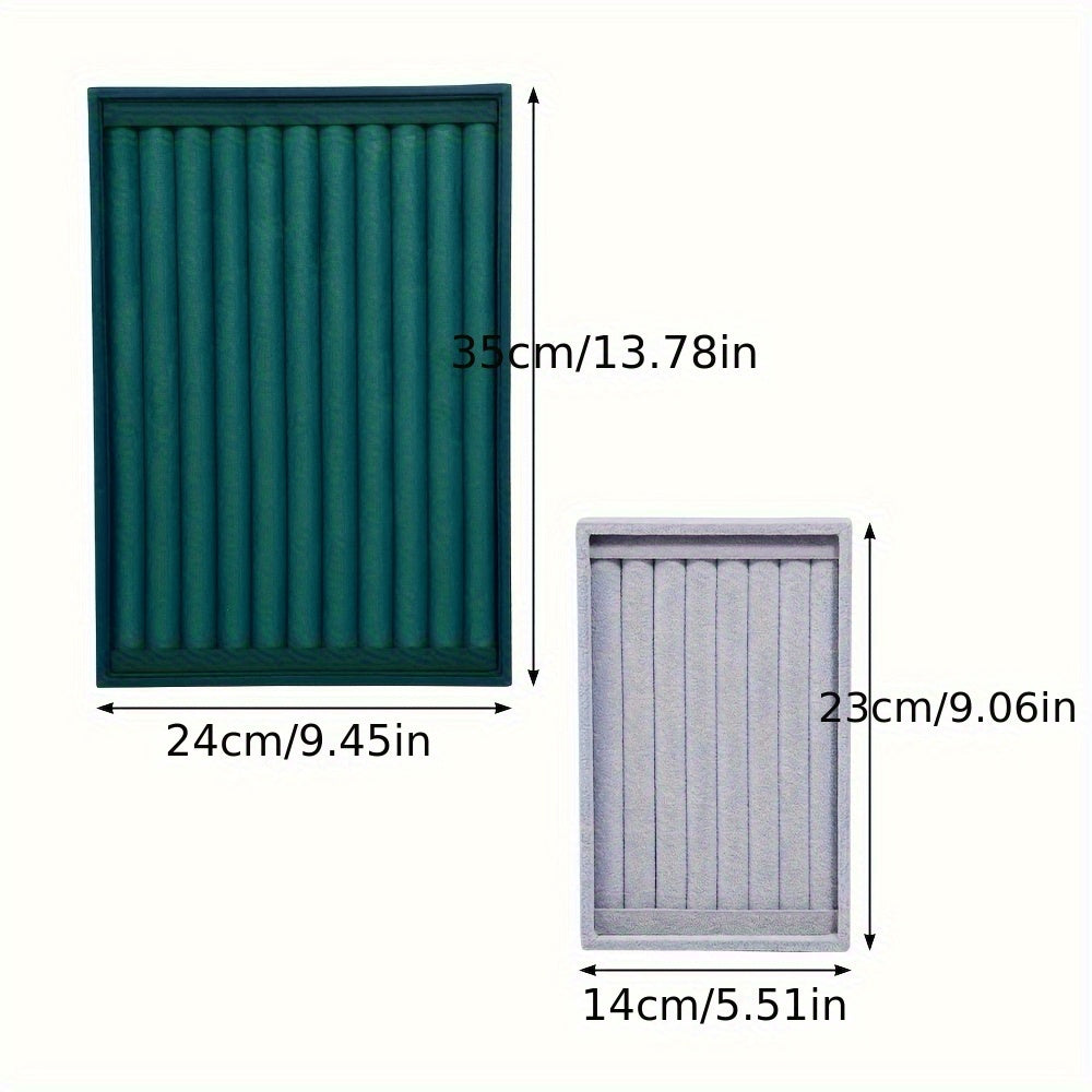 Velvet Jewelry Display Tray for Rings Earrings and Studs Organizer Storage