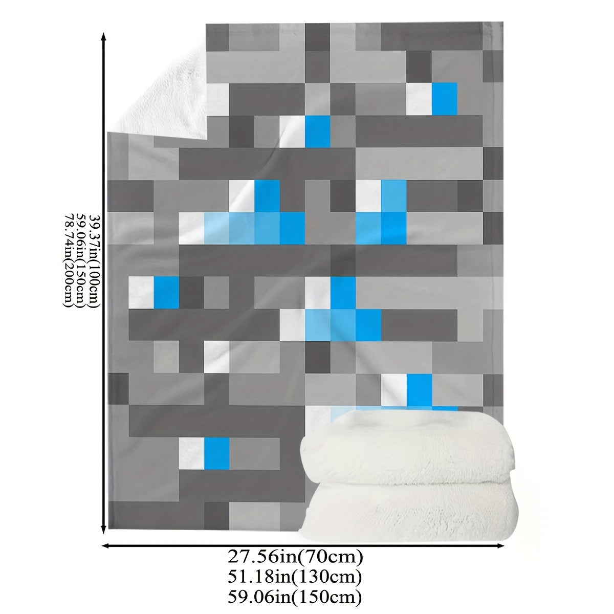 Diamond Mine Print Throw Blanket Soft Versatile for Couch Bed Camping