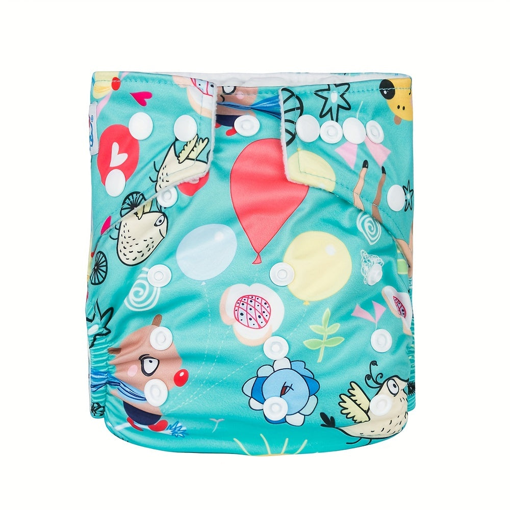 Adjustable Waterproof Cloth Diaper for Baby Girls and Boys with Pocket