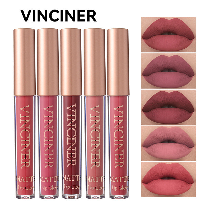 Women's Matte Velvet Lip Glaze Liquid Lipstick 12 Colors Waterproof Long Lasting