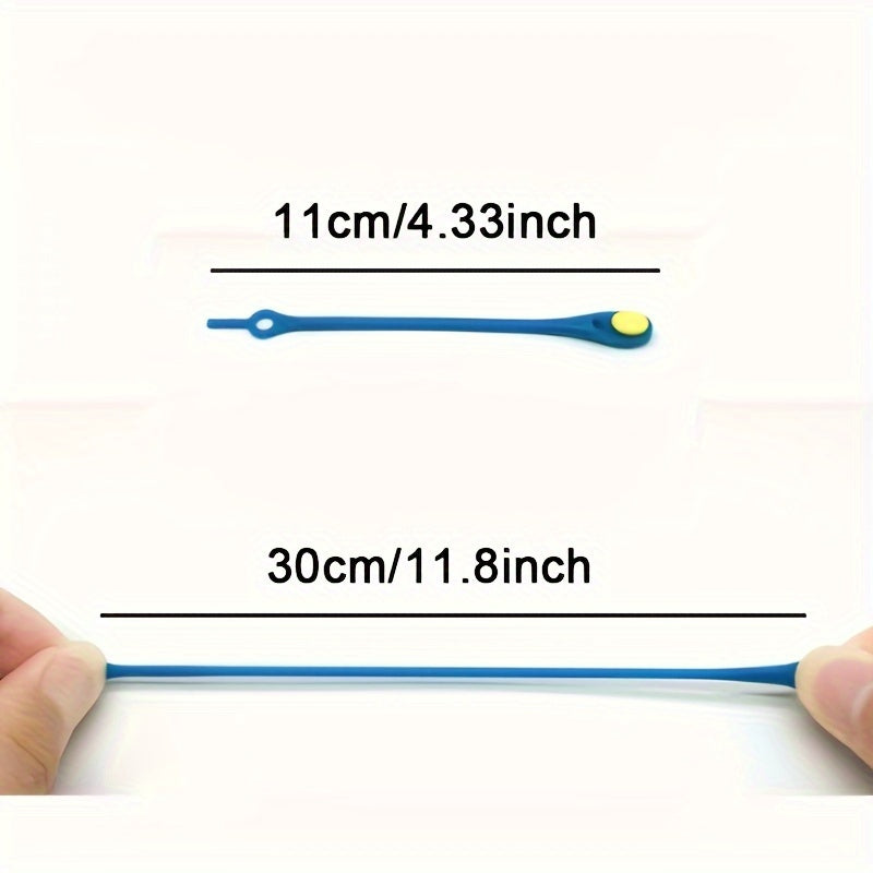 36pcs Colorful Elastic Silicone No Tie Shoelaces for Sneakers and Running Shoes