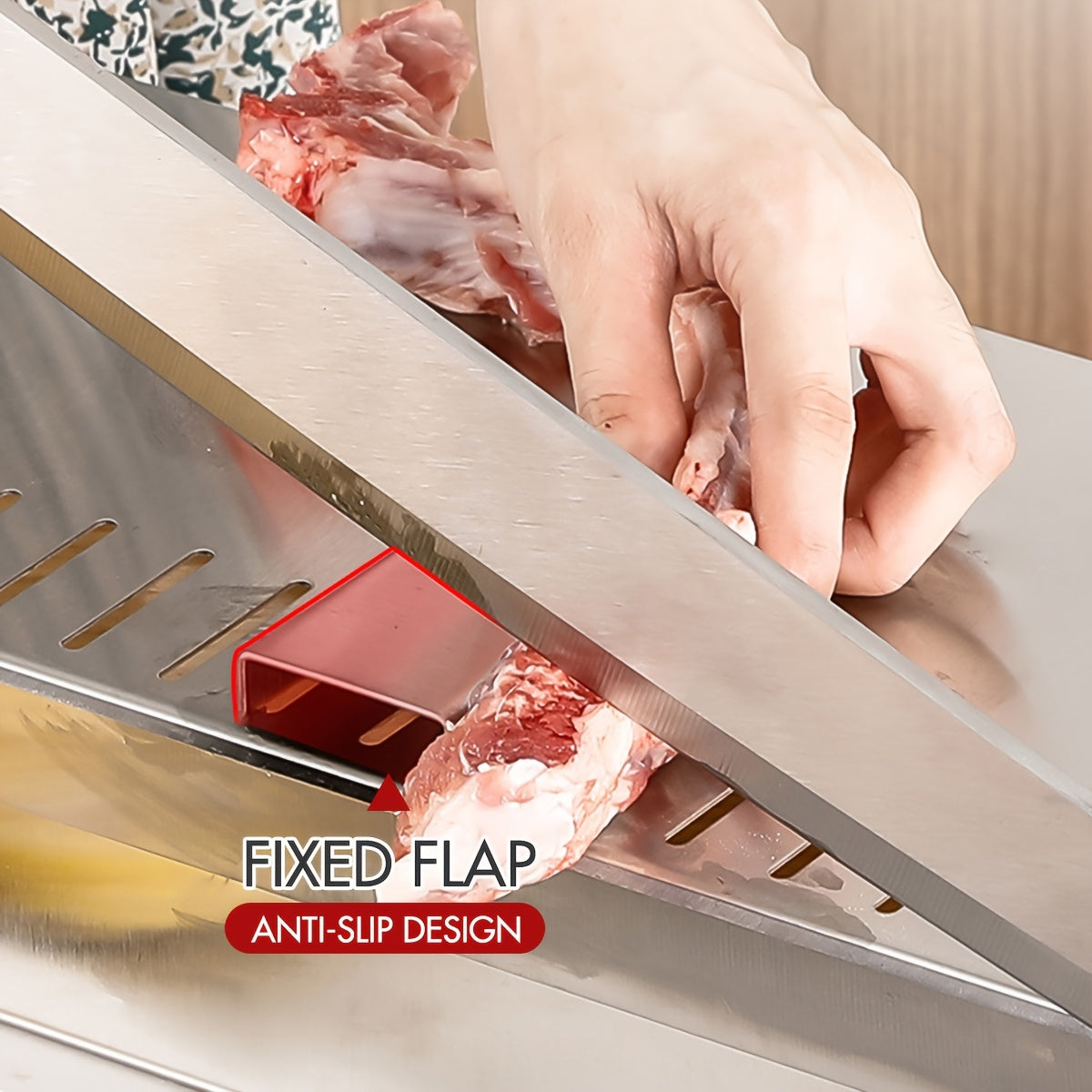 Stainless Steel Kitchen Slicer for Fruits Vegetables Meats Steak Lamb Beef