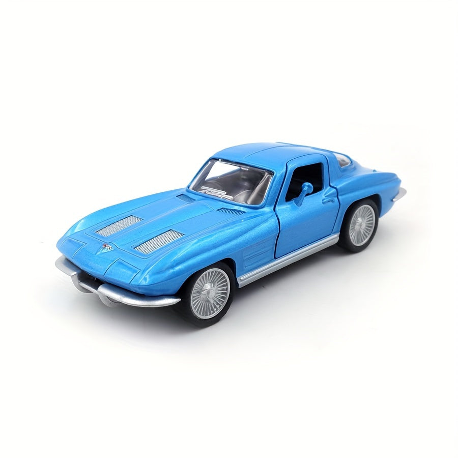 Kids Die-Cast Vintage Sports Car Toy 1:36 Zinc Alloy Openable Doors Red Blue Black