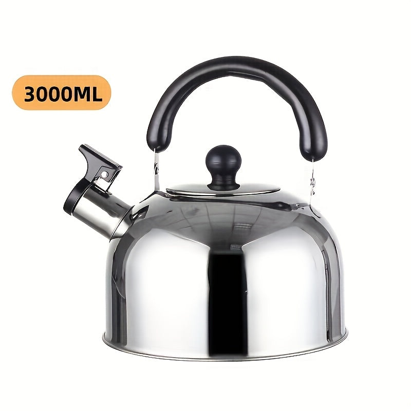 Нержавеющий чайник 3л с свистком для домашнего и коммерческого использования