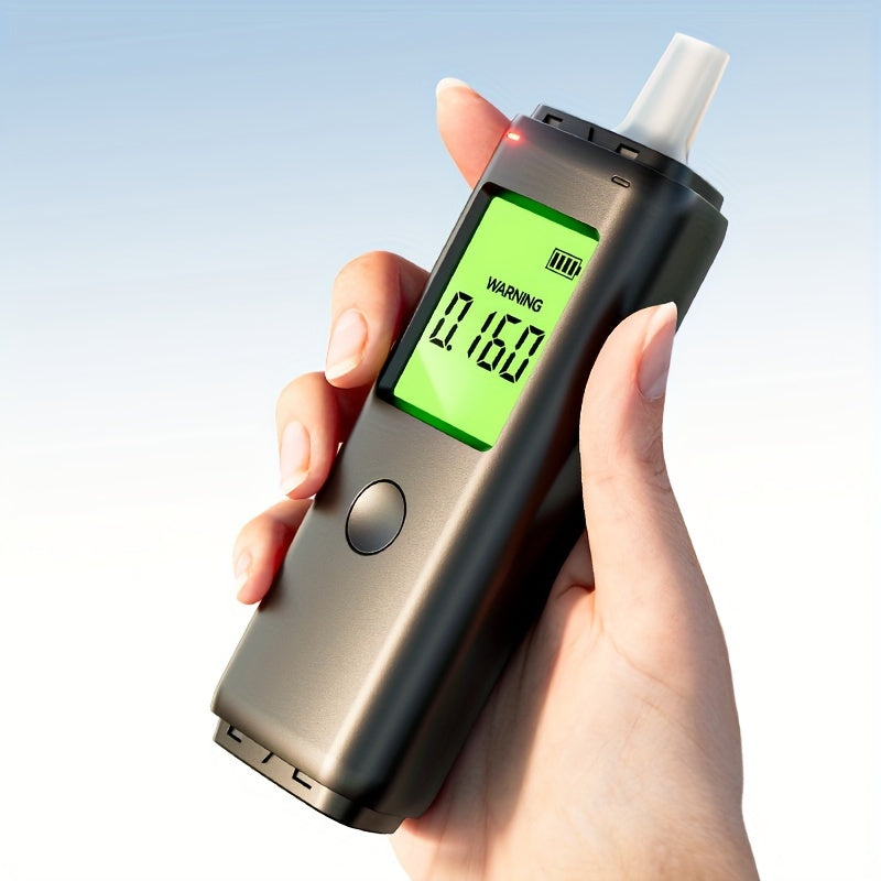 Portable USB Rechargeable Alcohol Tester with HD Screen and Dual Detection