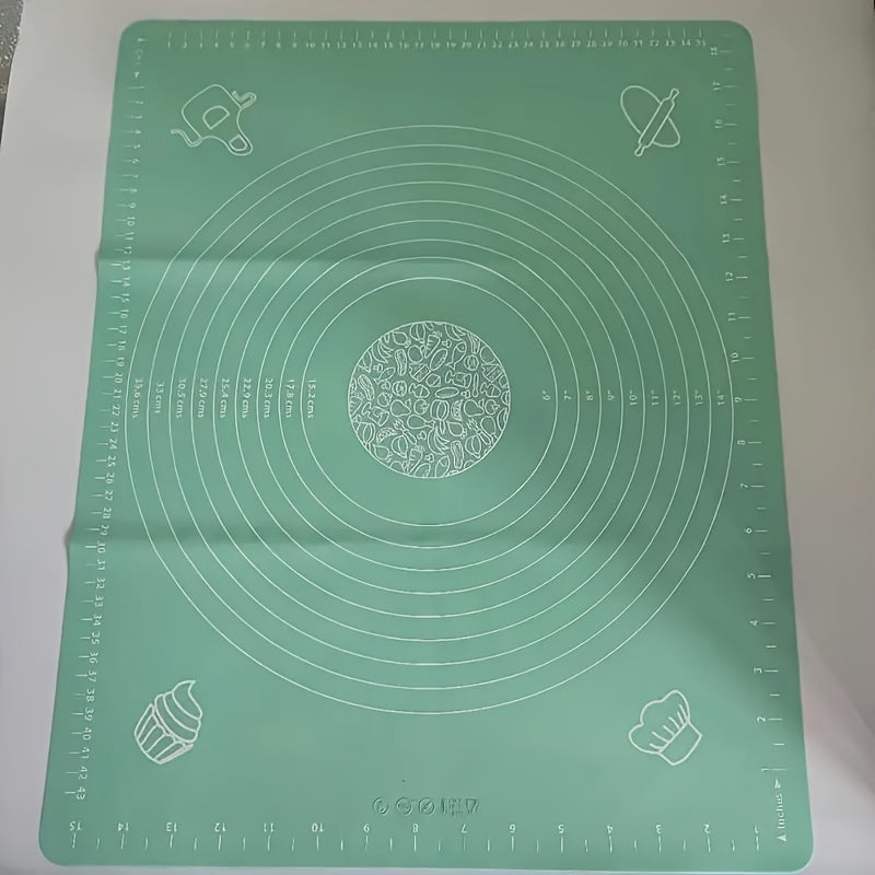 Silicone Pastry Mat Non-slip Baking Sheet with Measurements Reusable Dough Rolling Kneading Mat
