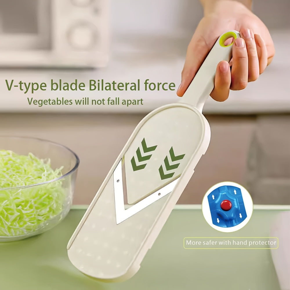 Rallador y cortador de col morada para cocina, material PP, protector de mano, ahorro de espacio