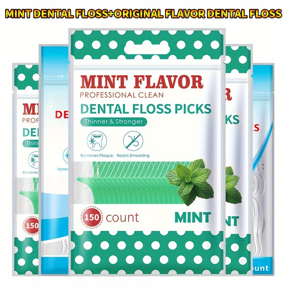 Dental Adult Floss Stick Set, Plastic, Easy Use and Travel Friendly