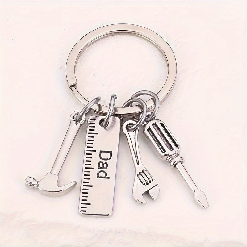 Mini Stainless Steel Keychain Set for Men Women, Car and Backpack Charm