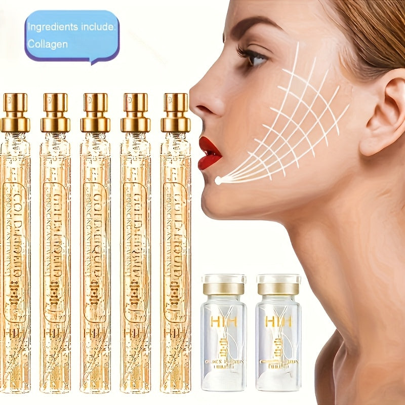 Skincare Set with Protein Thread Infused Serum for Firming and Moisturizing