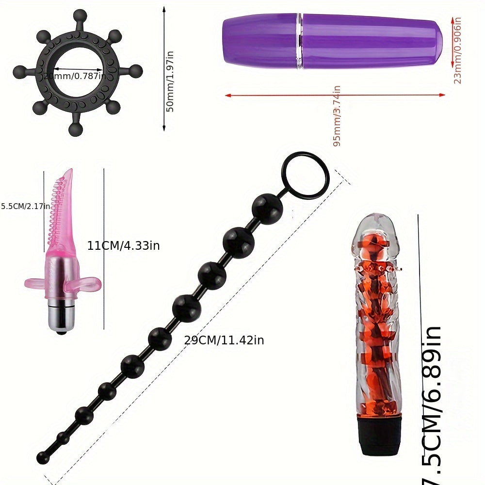 Unisex Silicone BDSM Bondage Set with Anal Plug Handcuffs and Ankle Cuffs