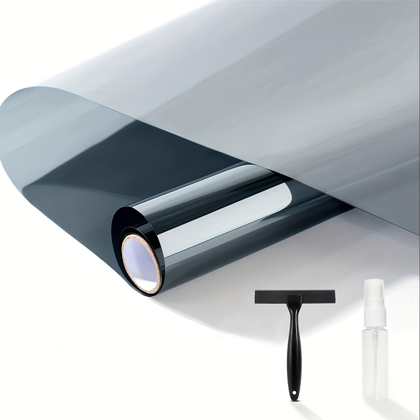 4 Pack Sunshade Window Film Heat Insulation UV Blocking Privacy Glass Stickers