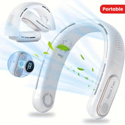 Portable Hanging Neck Fan with USB Charging Silent Cooling for Outdoor Use