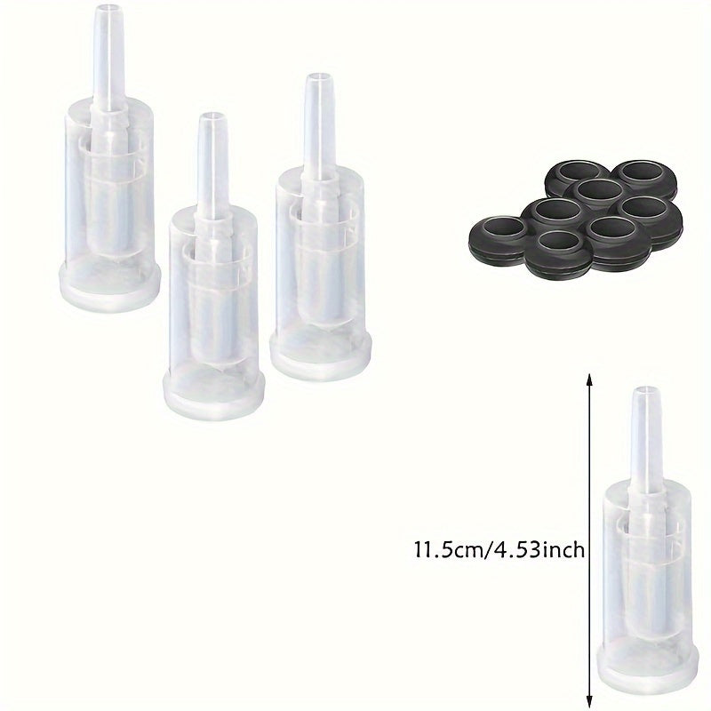 Plastic Airlock Set for Homebrewing and Preserving with Silicone Grommets