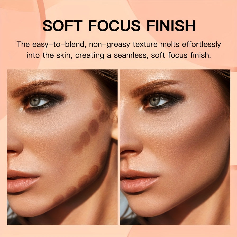 Corrector líquido para rostro de mujer y contorno - Hidratante, a prueba de agua, con aplicador de esponja