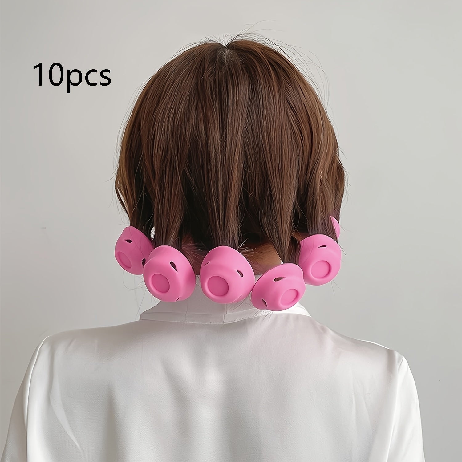 Ayollar uchun qo'ziqorin shaklidagi soch burish uchun qurilma, issiqsiz uslub, perm, 10 ta paket