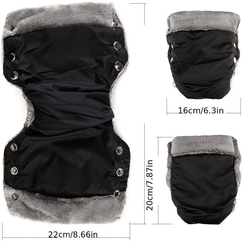 Waterproof Windproof Stroller Gloves for Baby Carriage Bicycles and Trailers