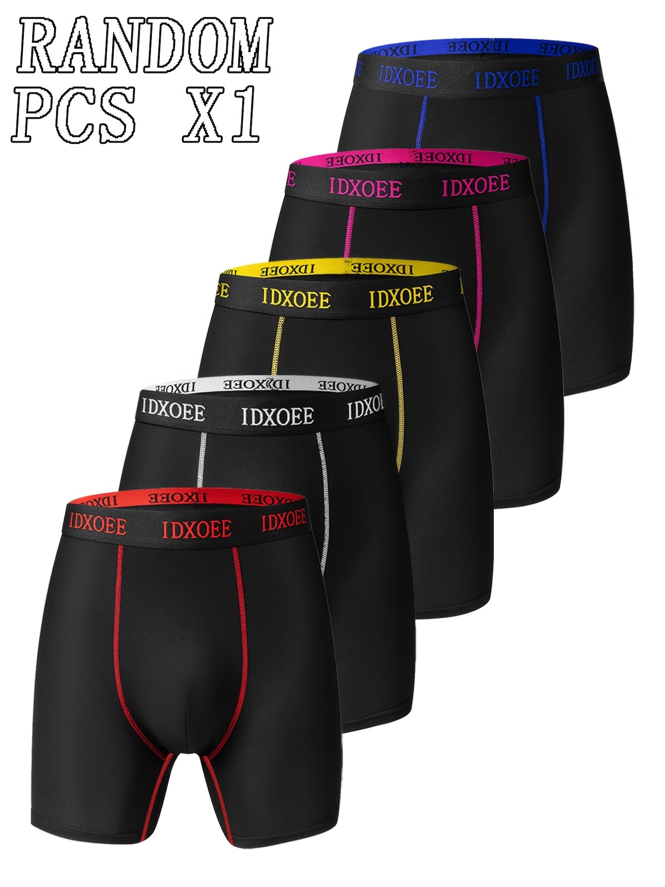 Ropa interior moldeadora slim para hombre 1/3/5 piezas transpirable de secado rápido con bóxer largo