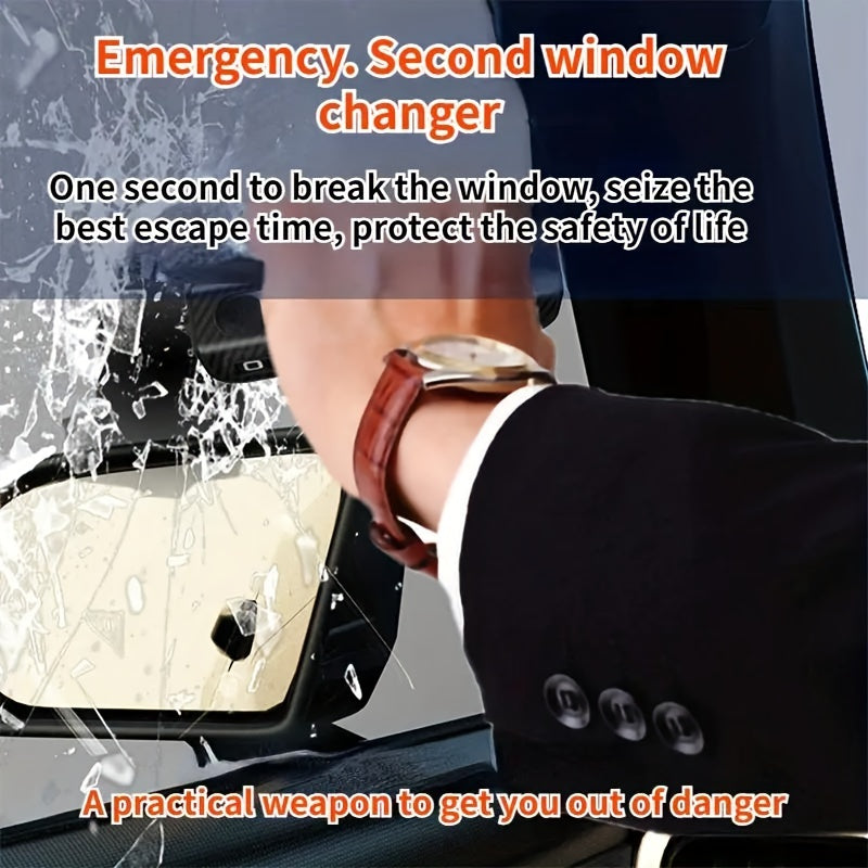 Durable ABS Car Dashboard Number Plate with Emergency Window Breaker and Adjustable Display