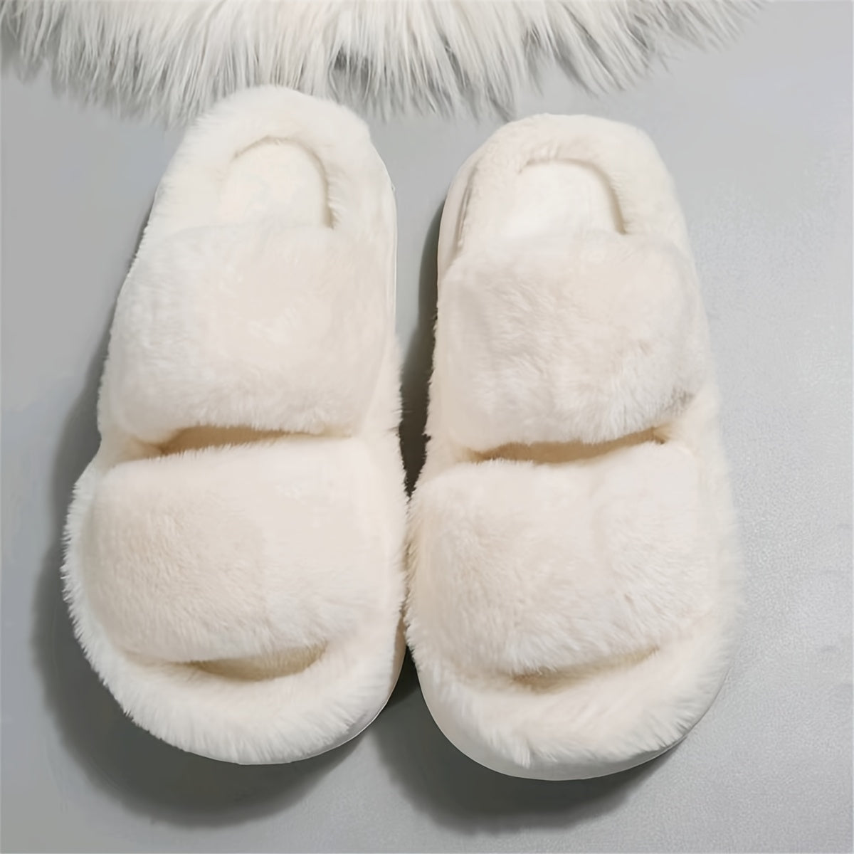 Women's Solid Color Slippers Open Toe Indoor Comfortable Shoes