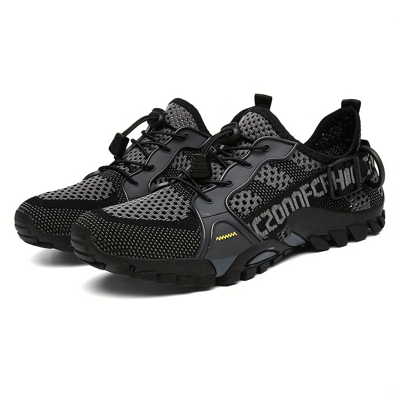 Men's Breathable Knitted Sneakers for Hiking Climbing Outdoor Non-Slip Summer