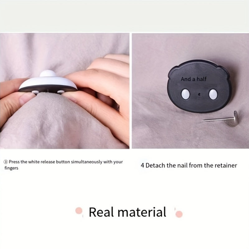 Black Panda Design Magnetic Duvet Cover Clips Reversible Bed Sheet Fasteners Non-Slip Quilt Holders