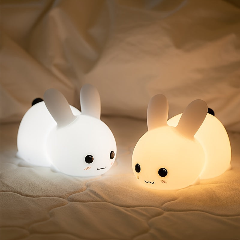 Silicone Night Light with USB Charging Remote Control Dimmable Touch LED for Kids and Bedroom