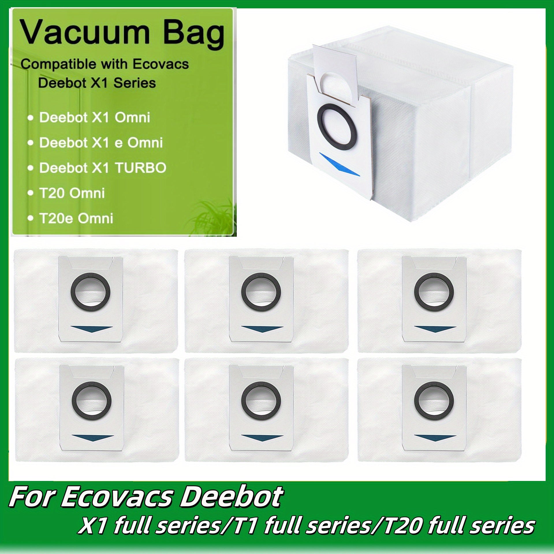 Ecovacs Deebot changyutgich aksessuarlari T20 pro/T10 OMNI/TURBO changyutgich sumkasi muhrini mos keladi.