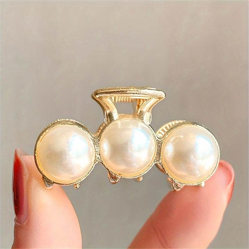 Set of 6 Small Pearl Hair Clips for Women Stylish Hair Accessories