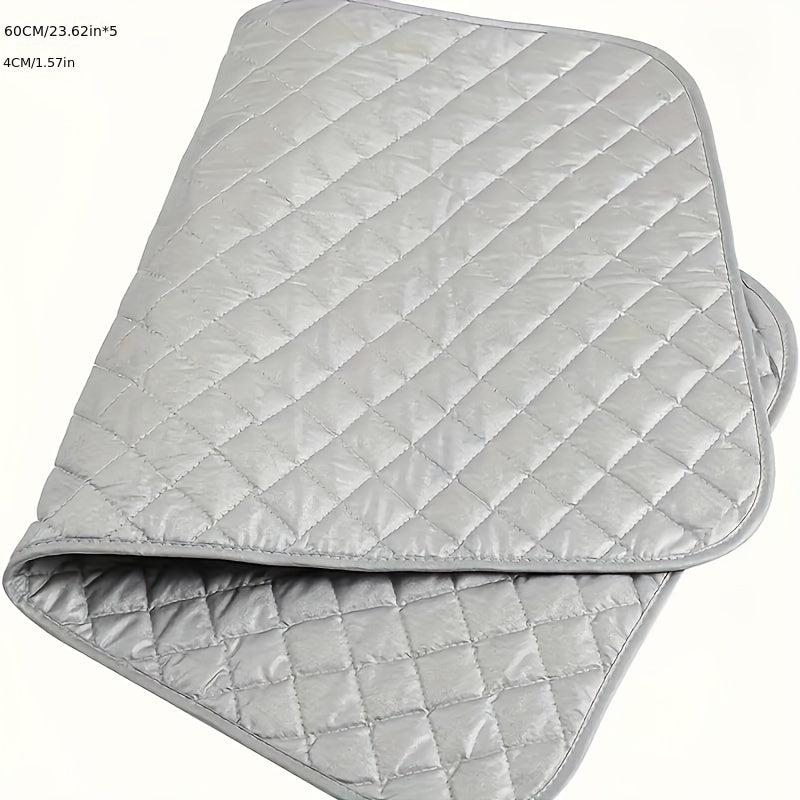 Silver-Coated Laundry Pad Heat Resistant Portable Ironing Mat for Travel and Home