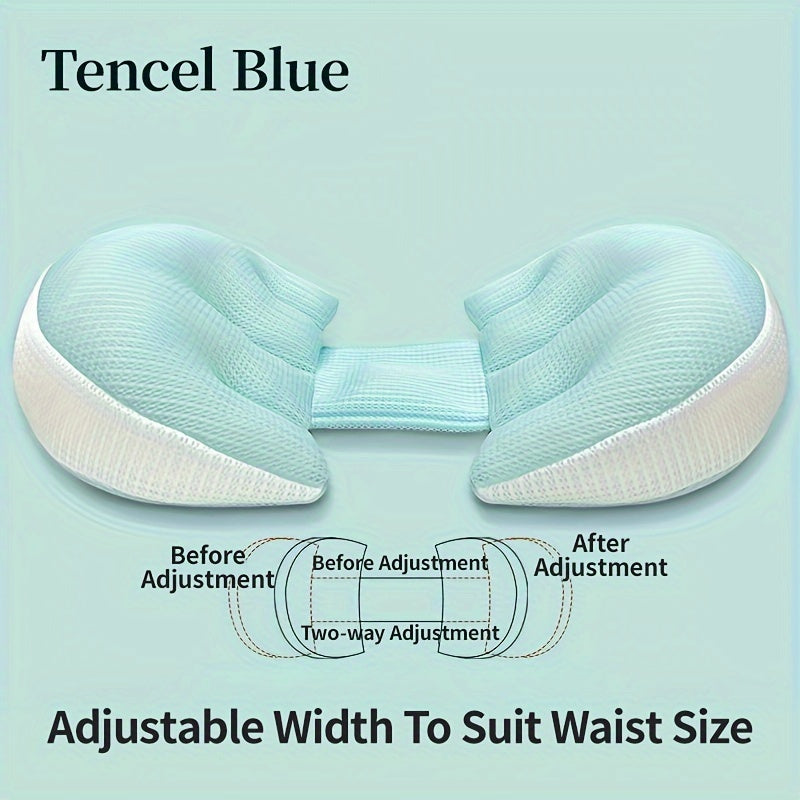 Maternity Pillow for Side Sleepers Waist Support Belly Relief Ultra-Soft Polyester