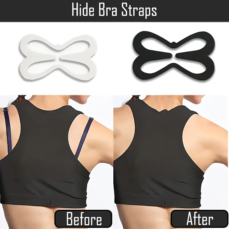 Women's Invisible Bra Strap Clips Non-Slip Lift Hide 3 Pack