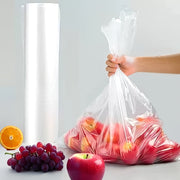 Transparent food storage bags with freshness protection for bread fruits vegetables freezer safe PE polyethylene