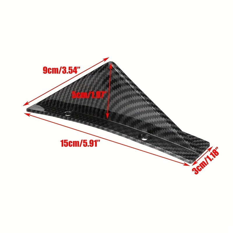 4Pcs Car Rear Bumper Lip Diffuser Shark Fins Cover Sticker for Sedan 2016-2020