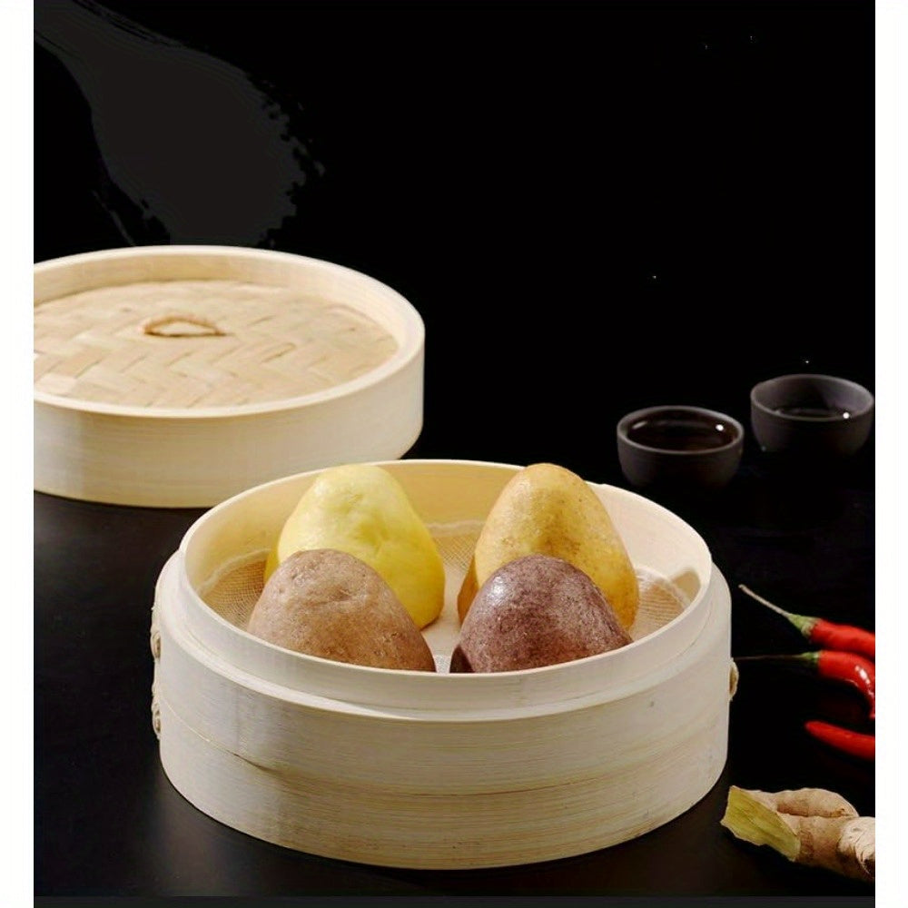 2 ta Bambuk Pishirish Savatlari - 30.48 sm Yopishqoq, Dumpling, Guruch, Dim Sum va Boshqalar Pishirish uchun Zo'r - Asosiy Oshxona Asbobi