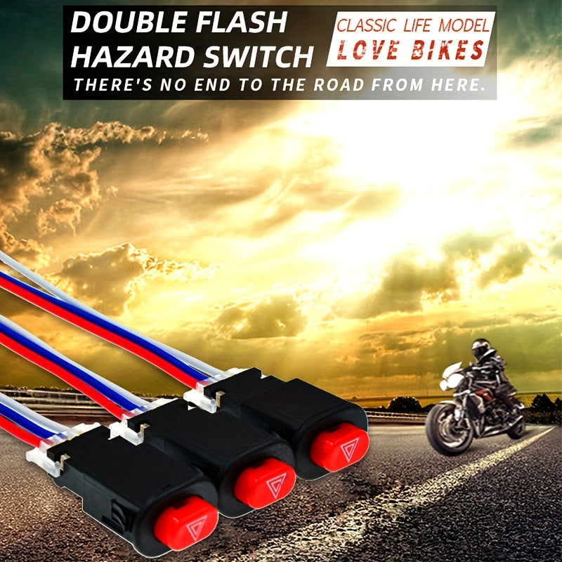 Universal motosikl yoqilg'ich signal chirog'i 12V 24V signal chirog'i tugmasi