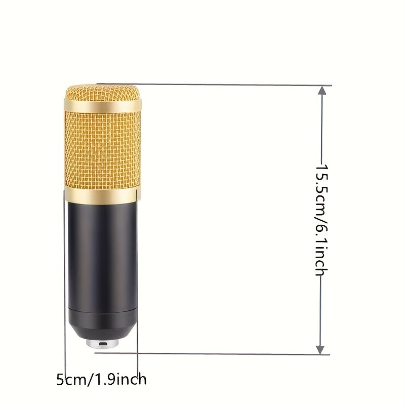 Mini Condenser Microphone Kit for Streaming Recording and Broadcasting with Audio Interface