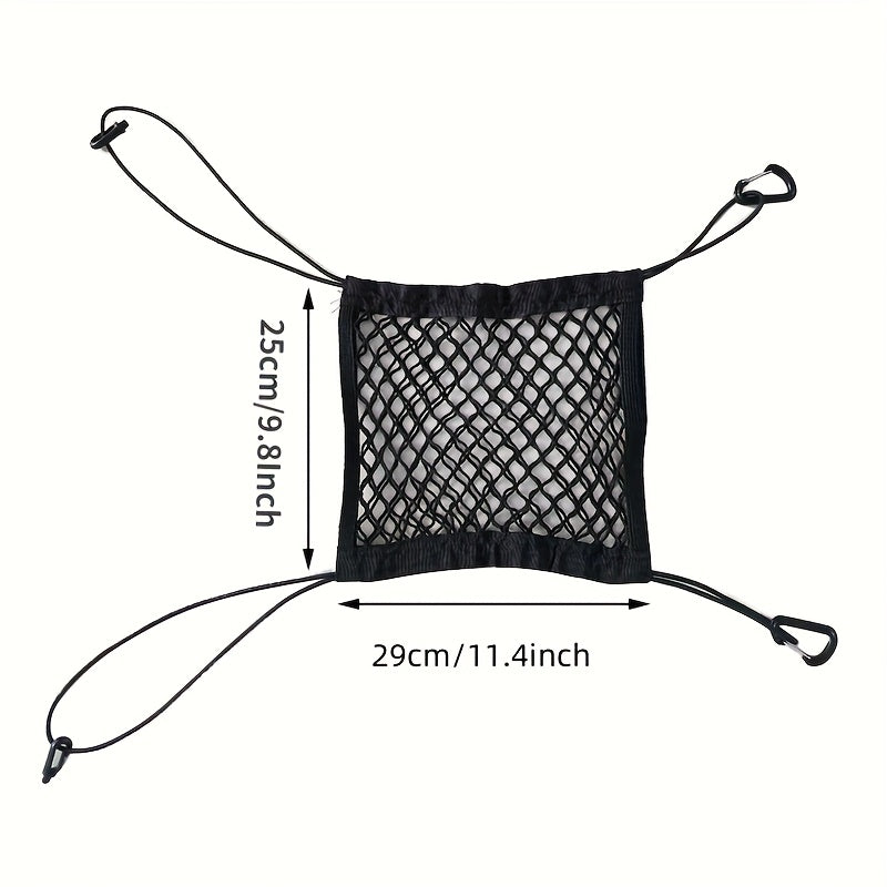 Adjustable Dog Car Barrier With Safety Mesh and Storage Bag Universal Fit