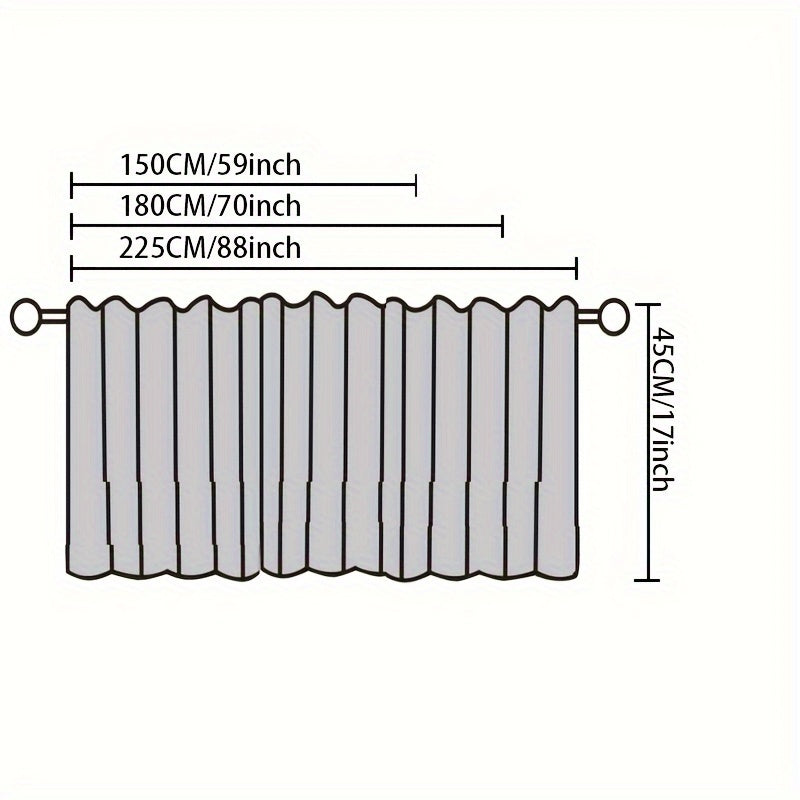 Small Butterfly Cafe Curtain Tier for Living Room and Office Decor