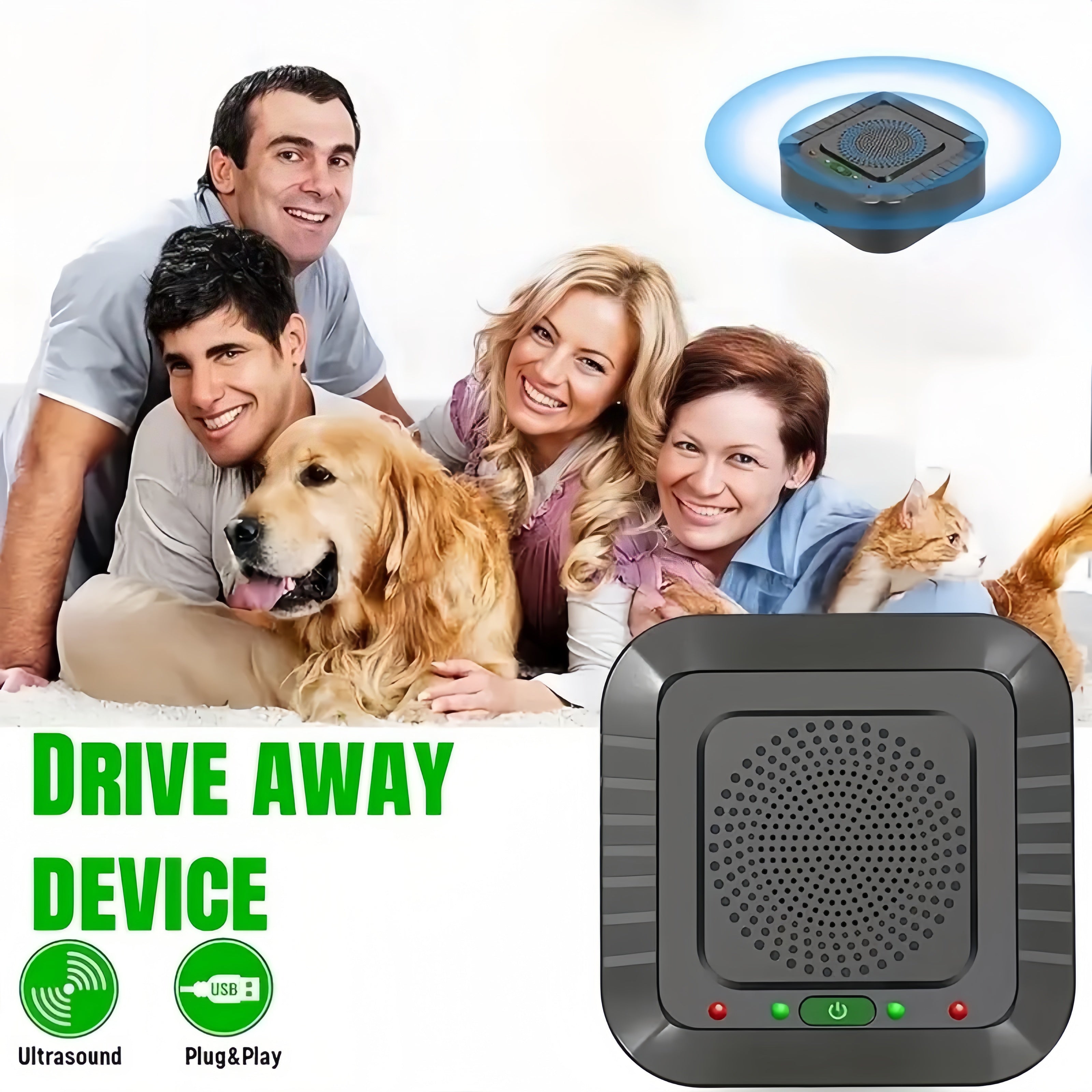 Repelente electrónico de plagas para el hogar, mata insectos USB, control de plagas en interiores