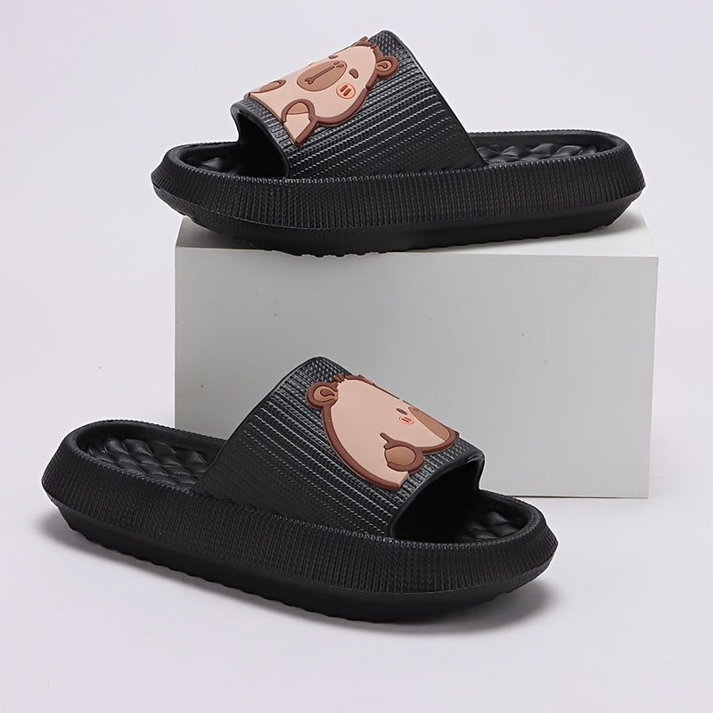 Ayollar uchun multfilm quyonli EVA och oyoqli yopiladigan yozgi poyabzal