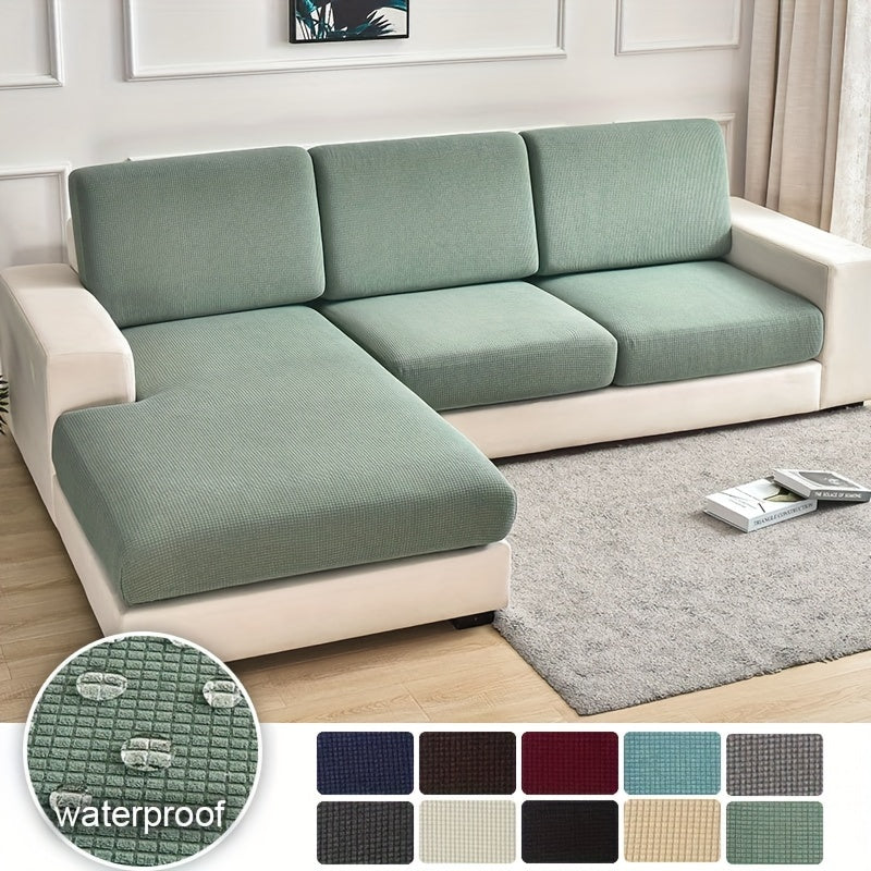 Waterproof Jacquard Sofa Slipcover Elastic Polyester Furniture Protector