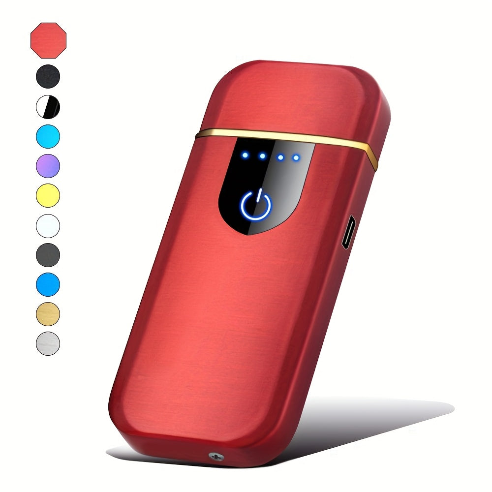 Uniseks qayta to'ldiriladigan to'liq ekranli sensorli ikki tomonlama olovli kreativ sovg'a