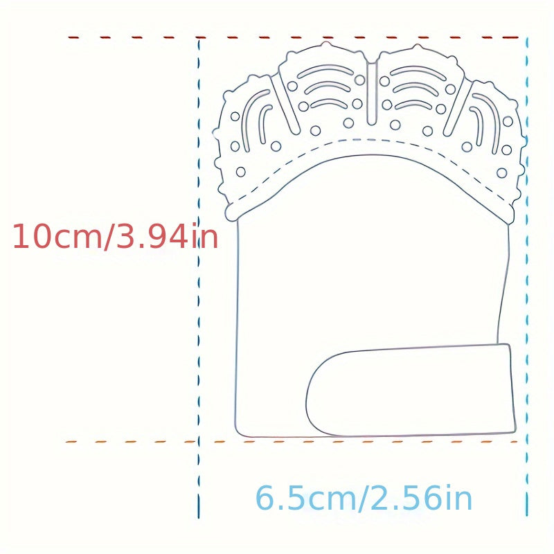 Soft Silicone Baby Teething Glove Oval-Shaped Chewing Gums Safe Washable Gift